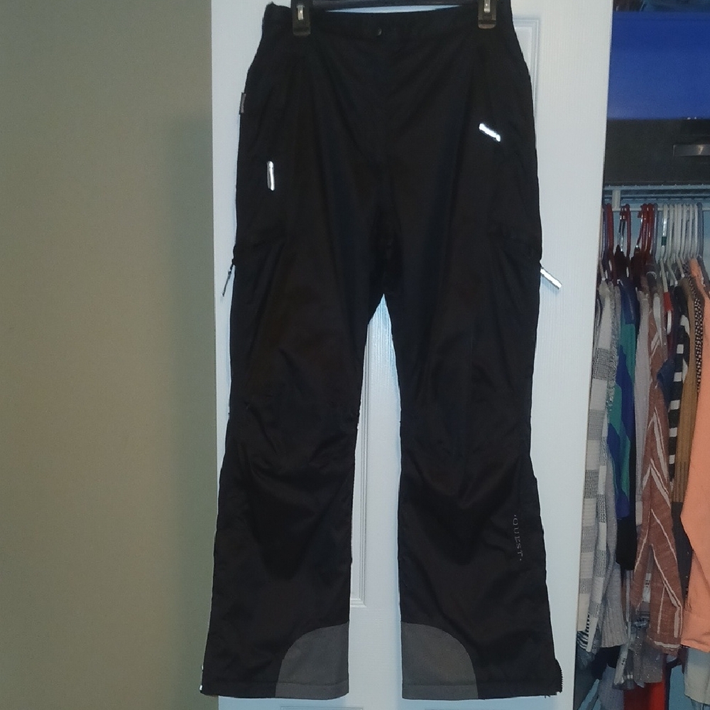 Quest Black Insulated Snow Pants Womens Medium